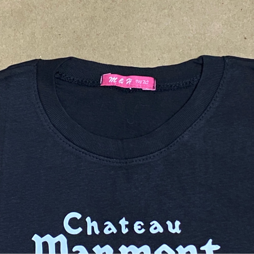 Chateau Marmont Hotel black baby tee - Picture 4 of 6